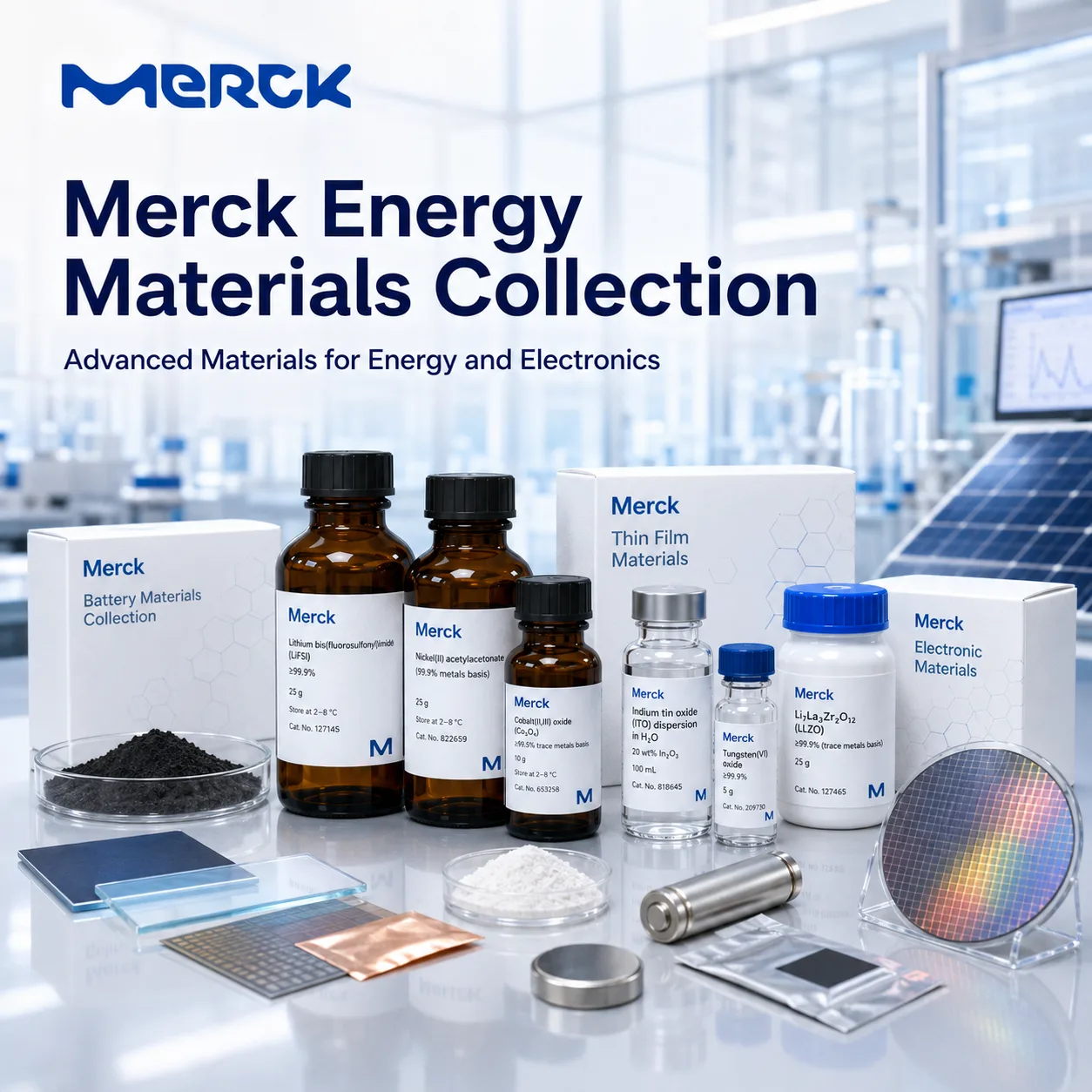 Merck Energy Materials Collection: Advanced Materials for Energy and Electronics