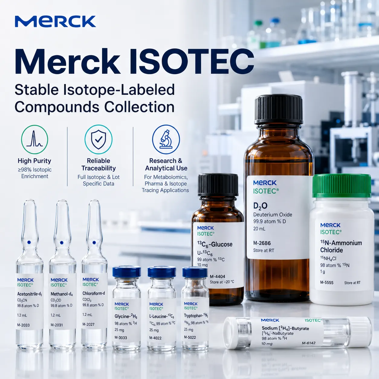 Merck ISOTEC Stable Isotope‑Labeled Compounds Collection