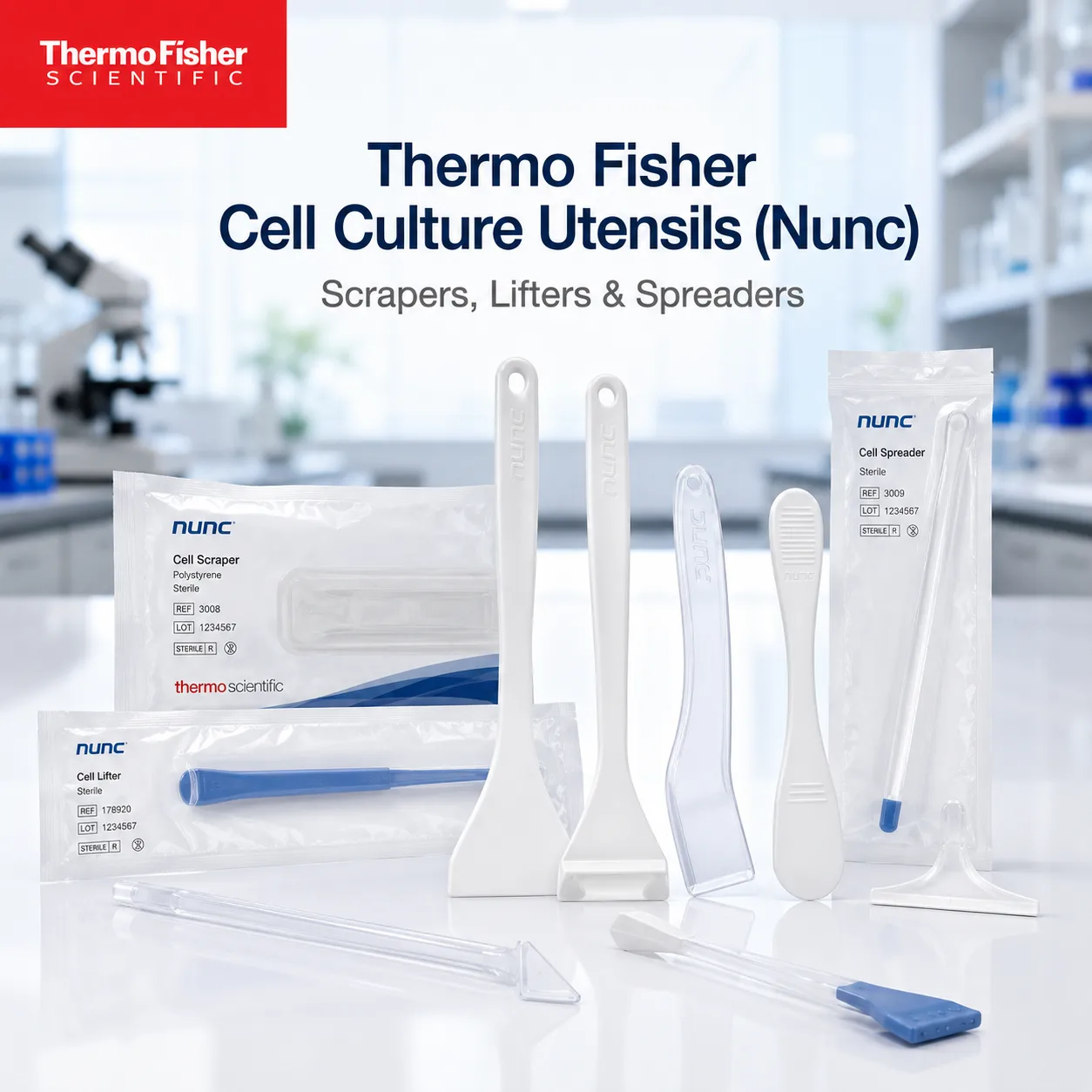 Thermo Fisher Cell Culture Utensils (Nunc): Scrapers, Lifters & Spreaders